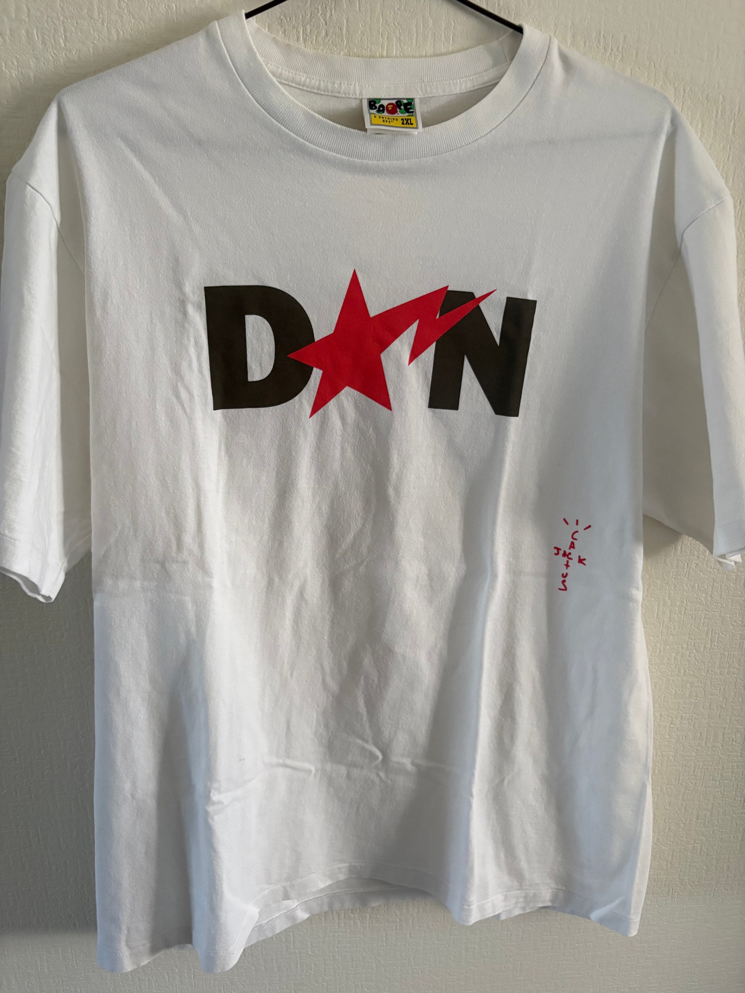 Size 2XL★ Bape tee Travis Cactus Jack Don Toliver Tシャツ トラビス