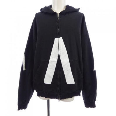 バレンシアガ BALENCIAGA クラックドエフェクト フード 744457 TQVA6 パーカー
