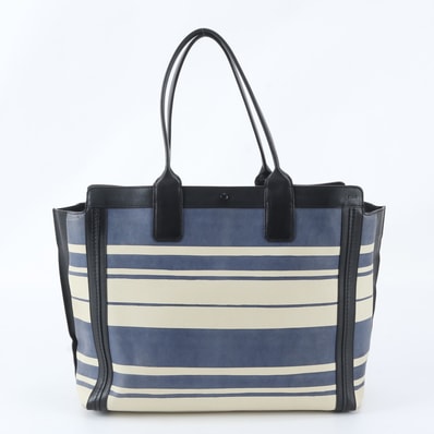 ■美品 クロエアリソン ボーダートート バッグ レザー