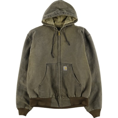 古着 カーハート Carhartt アクティブジャケット 中綿入り ダックフルジップパーカー メンズXL相当/eaa616875