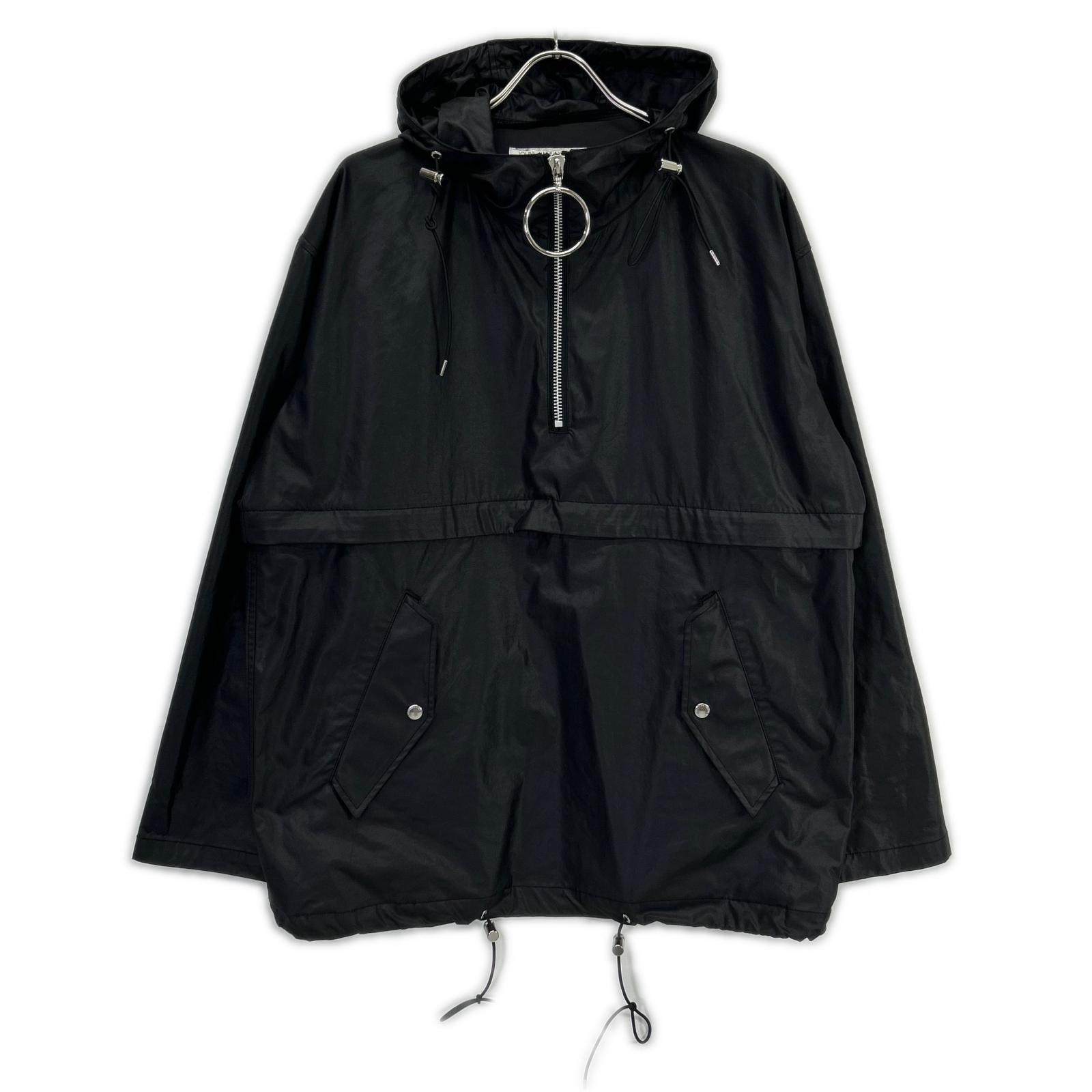 ジョンローレンスサリバン ブラック 1A016-0619 Zipped Hoodie アノラックパーカー ジャケット M