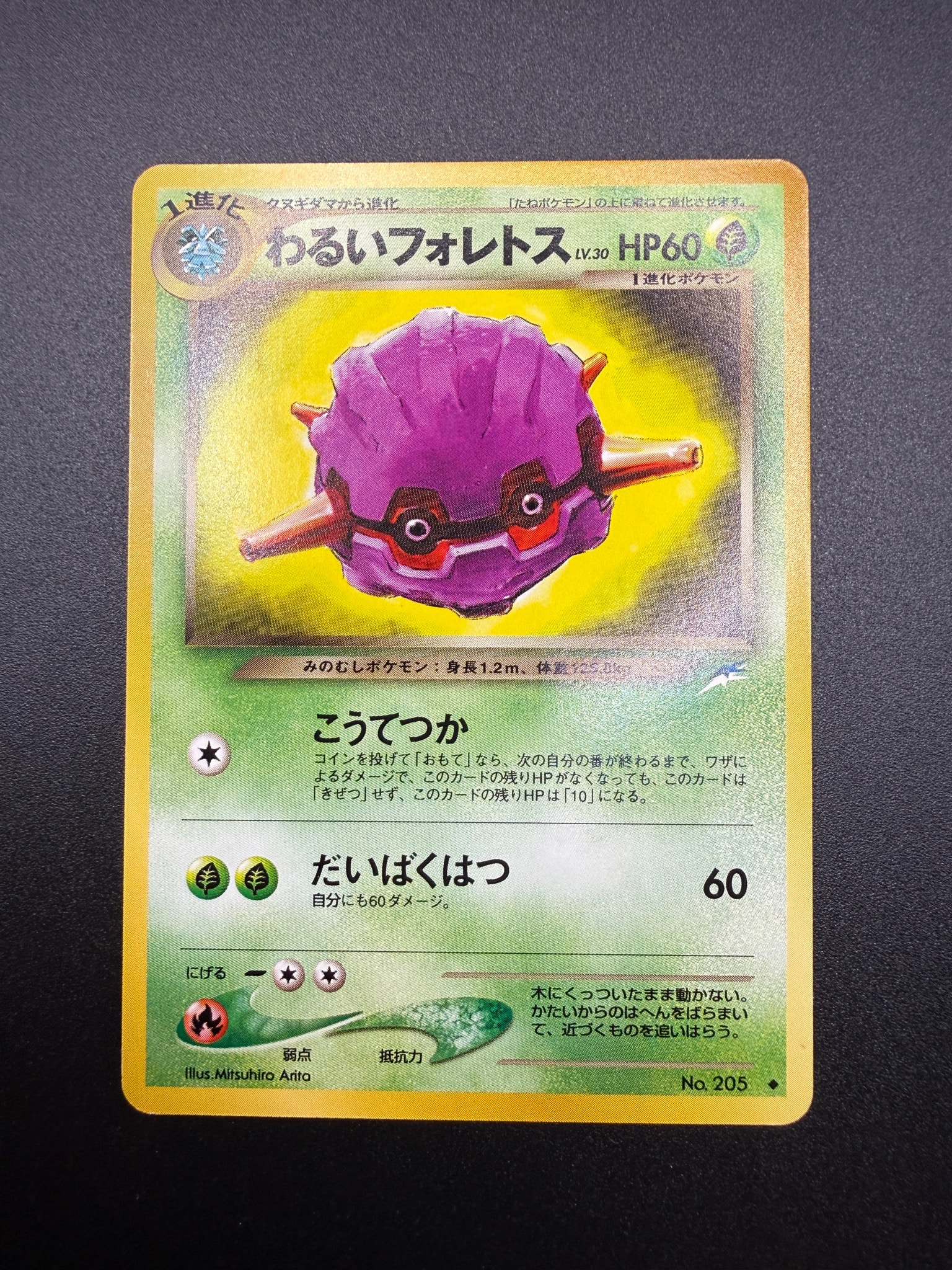 わるいフォレトス ◆ : 旧裏 [neo4 No.205](ポケモンカード★neo 拡張パック「闇、そして光へ...」)
