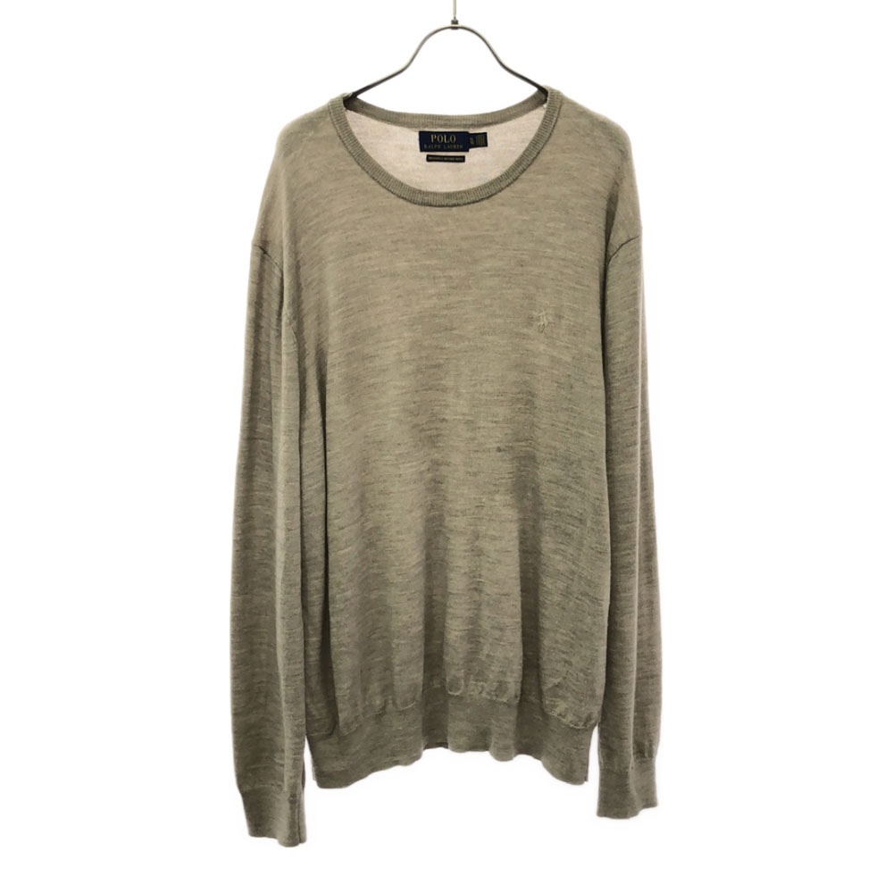 POLO RALPH LAUREN ポロラルフローレン ウール 長袖 セーター XL ベージュ ニット