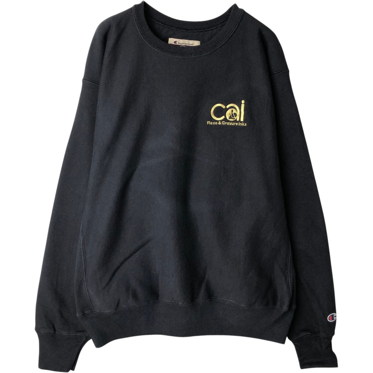 古着 00年代 チャンピオン Champion PREMIUM REVERSE WEAVE プレミアムリバースウィーブ CAI アドバタイジング スウェットシャツ トレーナー メンズL相当/eaa633735