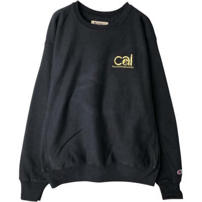 古着 00年代 チャンピオン Champion PREMIUM REVERSE WEAVE プレミアムリバースウィーブ CAI アドバタイジング スウェットシャツ トレーナー メンズL相当/eaa633735