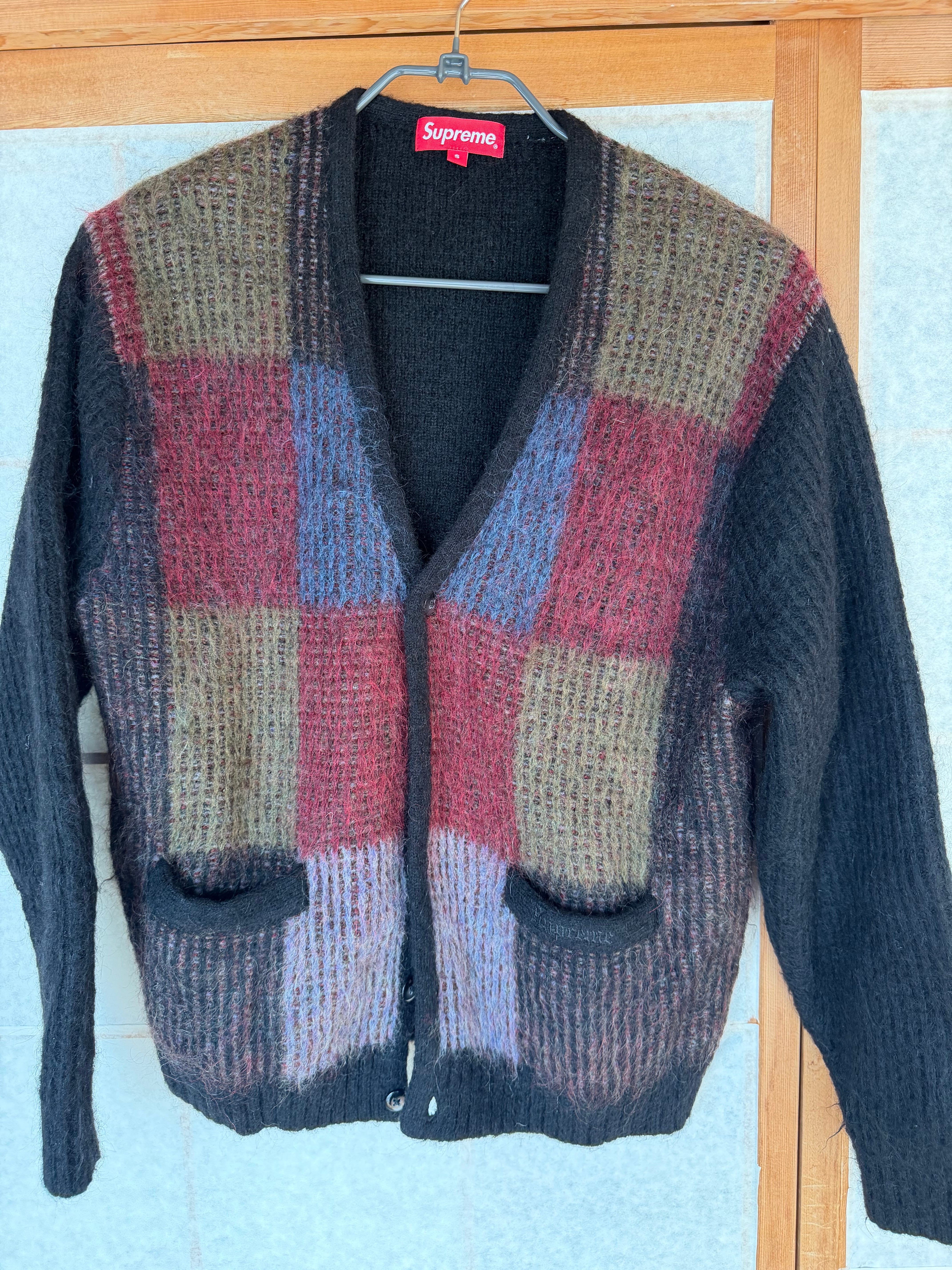 Supreme Brushed Grid Cardigan 