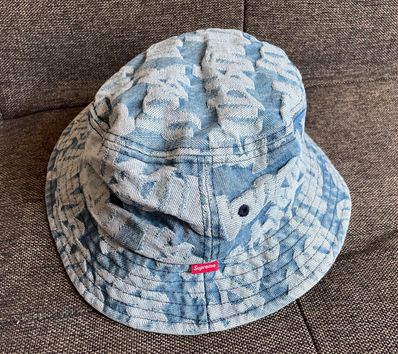 Supreme Fat Tip Jacquard Denim Crusher "Blue"