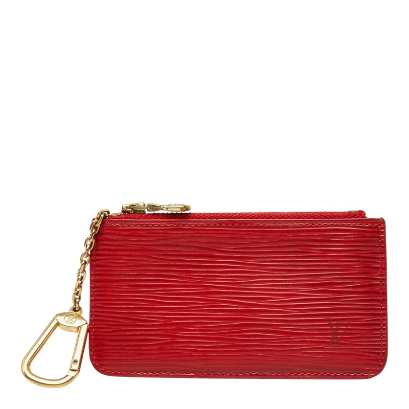 ルイ ヴィトン エピ ポシェット クレ コインケース キーケース M63807 カスティリアンレッド レザー レディース LOUIS VUITTON 中古