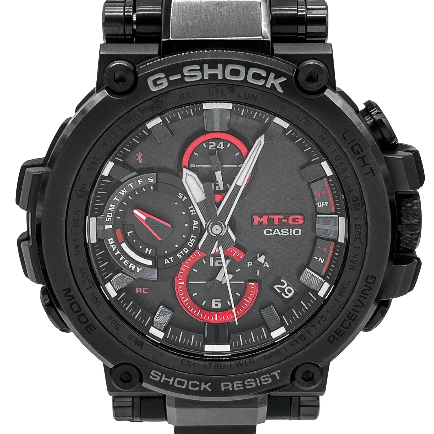 CASIO カシオ G-SHOCK 腕時計
 MTG-B1000B-1AJF ソーラー電波時計 メンズ
 【中古】