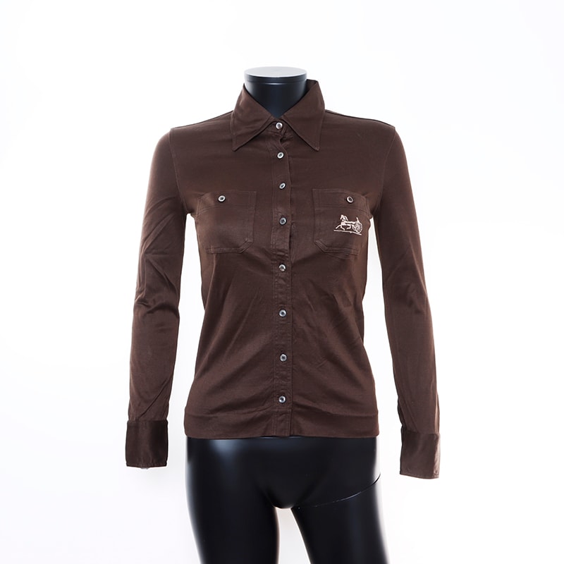 セリーヌ CELINE 馬車 長袖シャツ【中古】