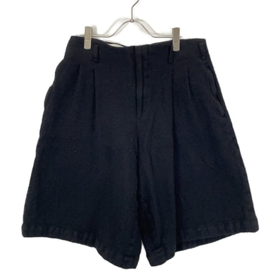 コムデギャルソンオムプリュス PN-P031 24年製 ブラック 縮絨 ウール混 ショートパンツ M