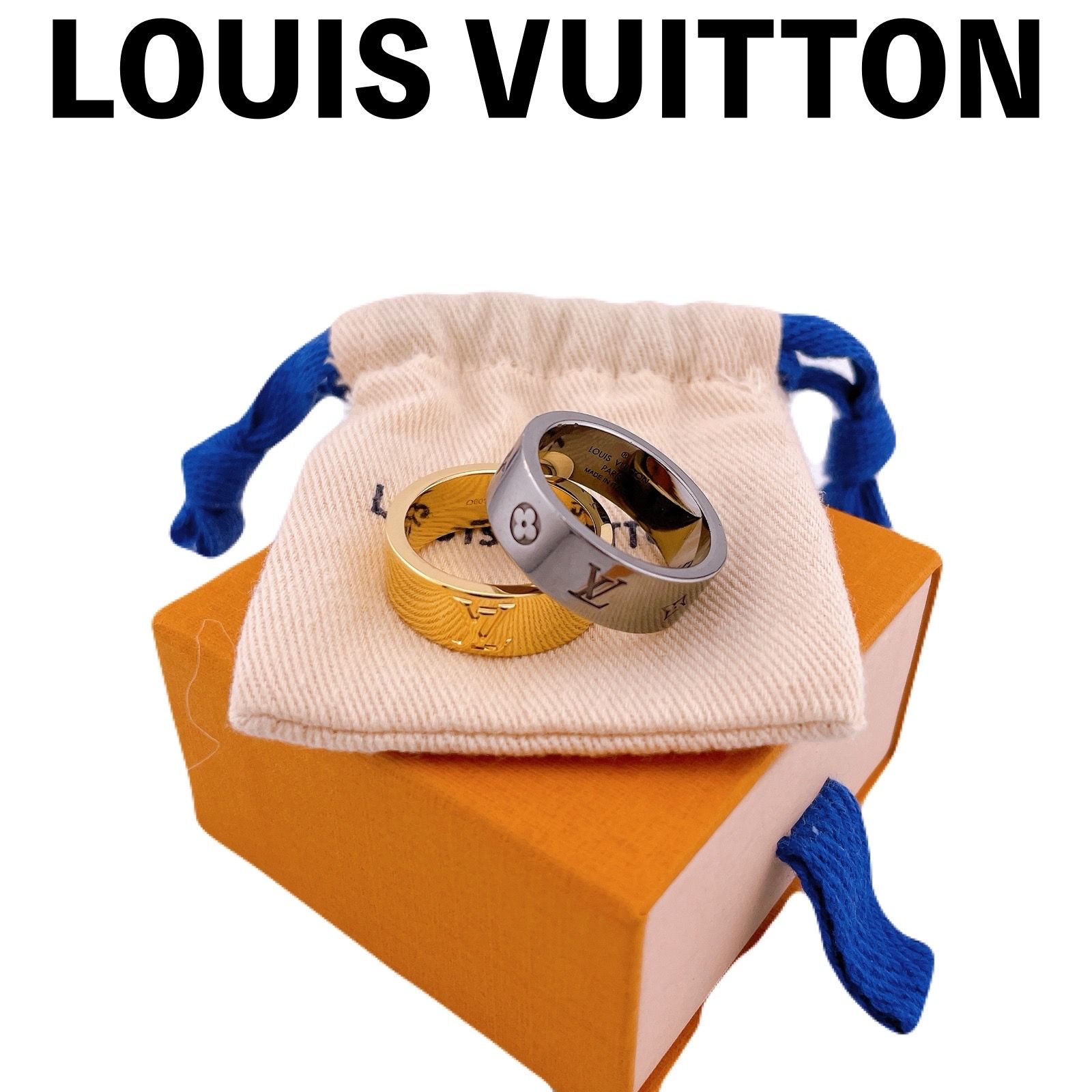【極美品】ルイヴィトンM00514 バーグ LV インスティンクト リング 指輪