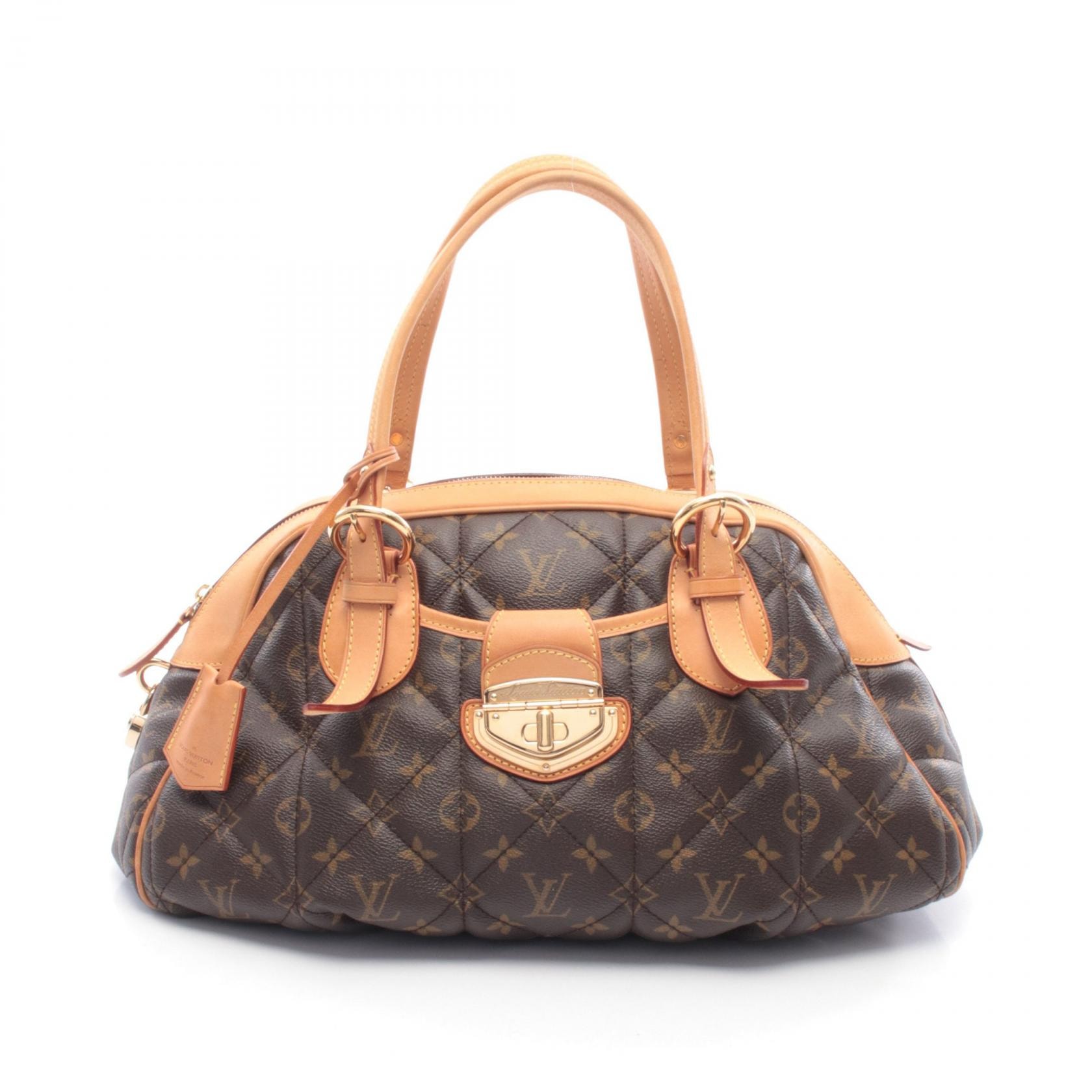 ルイ・ヴィトン LOUIS VUITTON ボーリング ハンドバッグ バッグ PVCコーティングキャンバス レザー モノグラム・エトワール レディース ブラウン系 M41434 【中古】