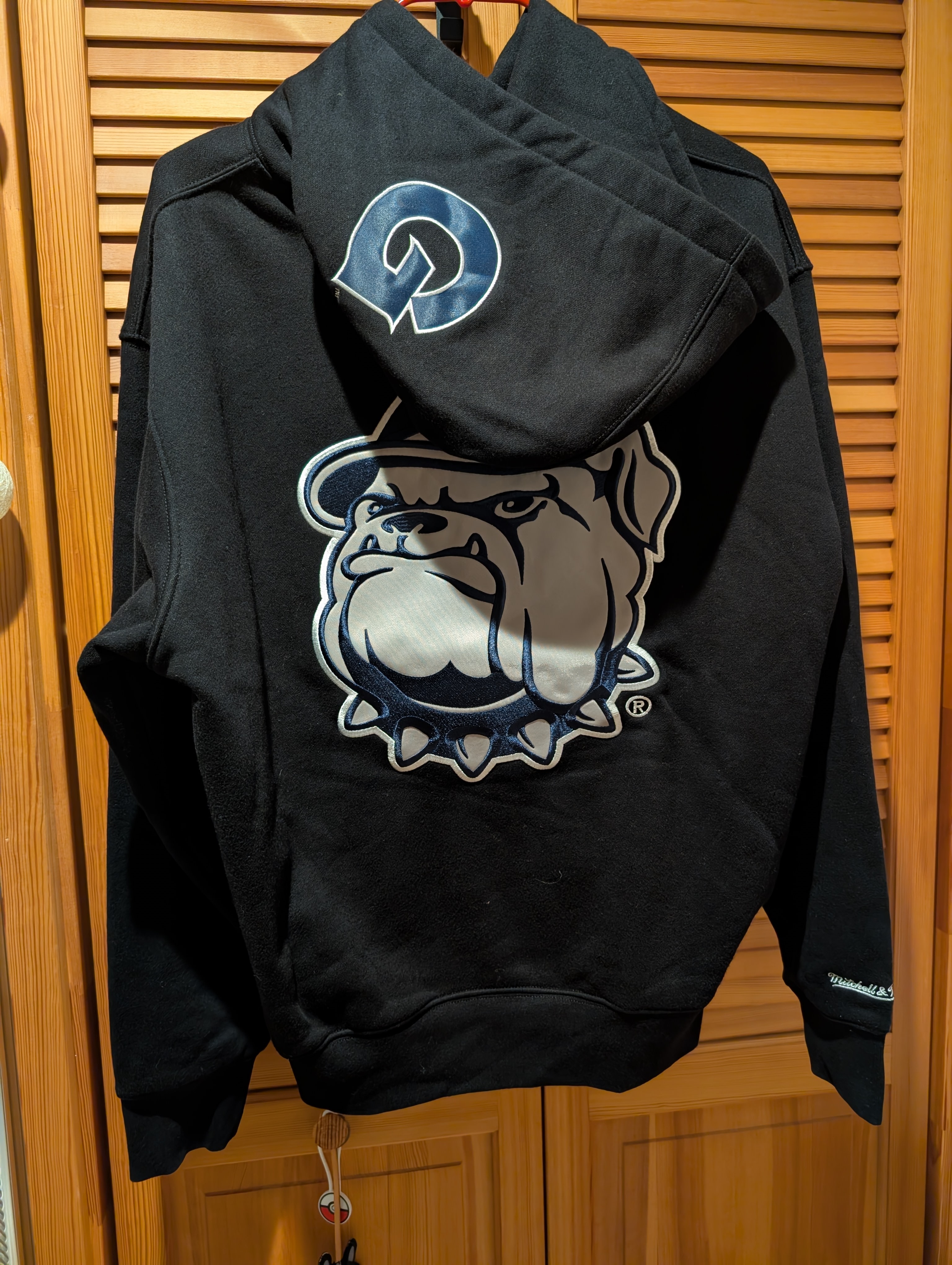 Supreme x Mitchell & Ness NCAA Hooded Sweatshirt "Black"