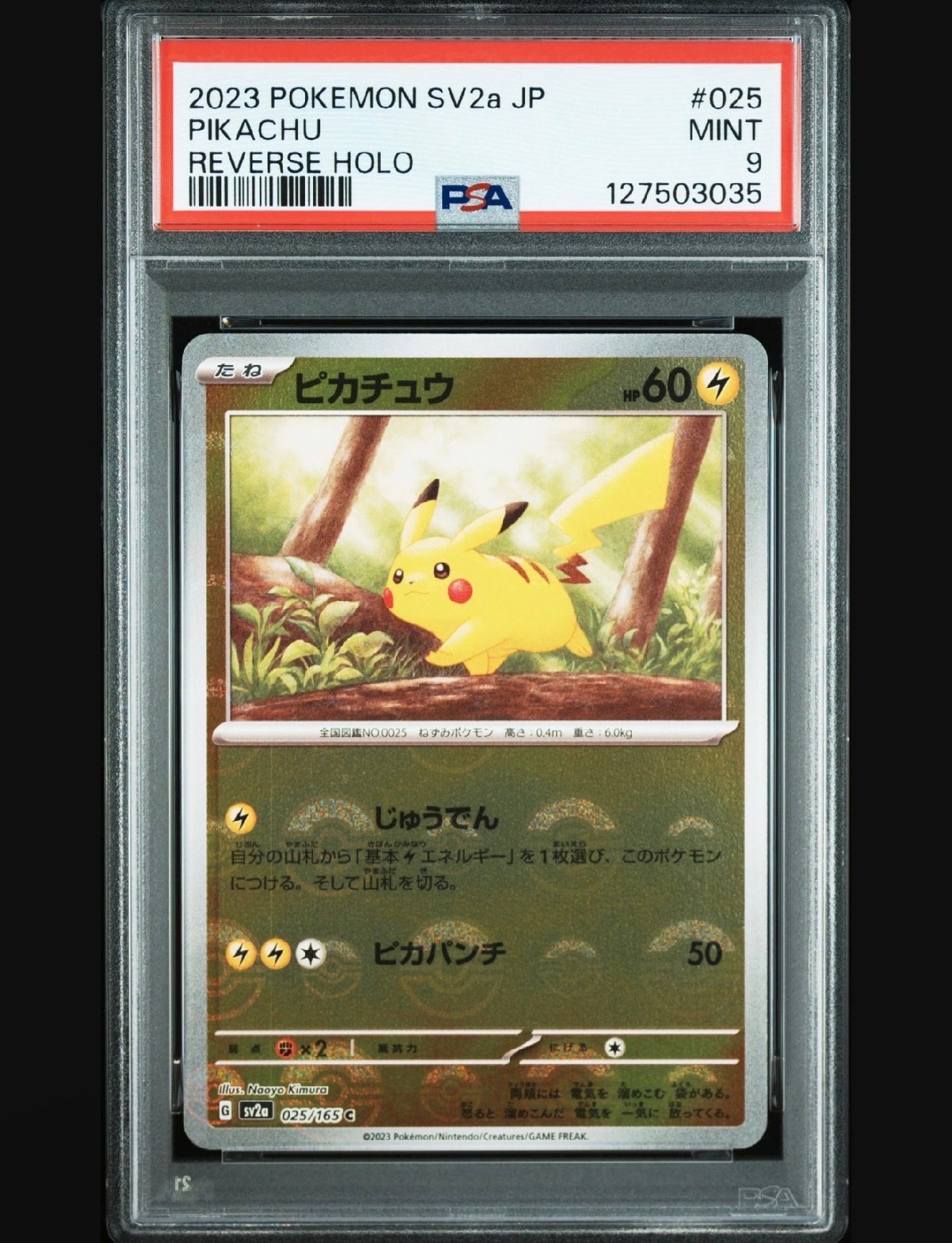 ピカチュウ C: モンスターボールミラー[SV2a 025/165](強化拡張パック「ポケモンカード151」)