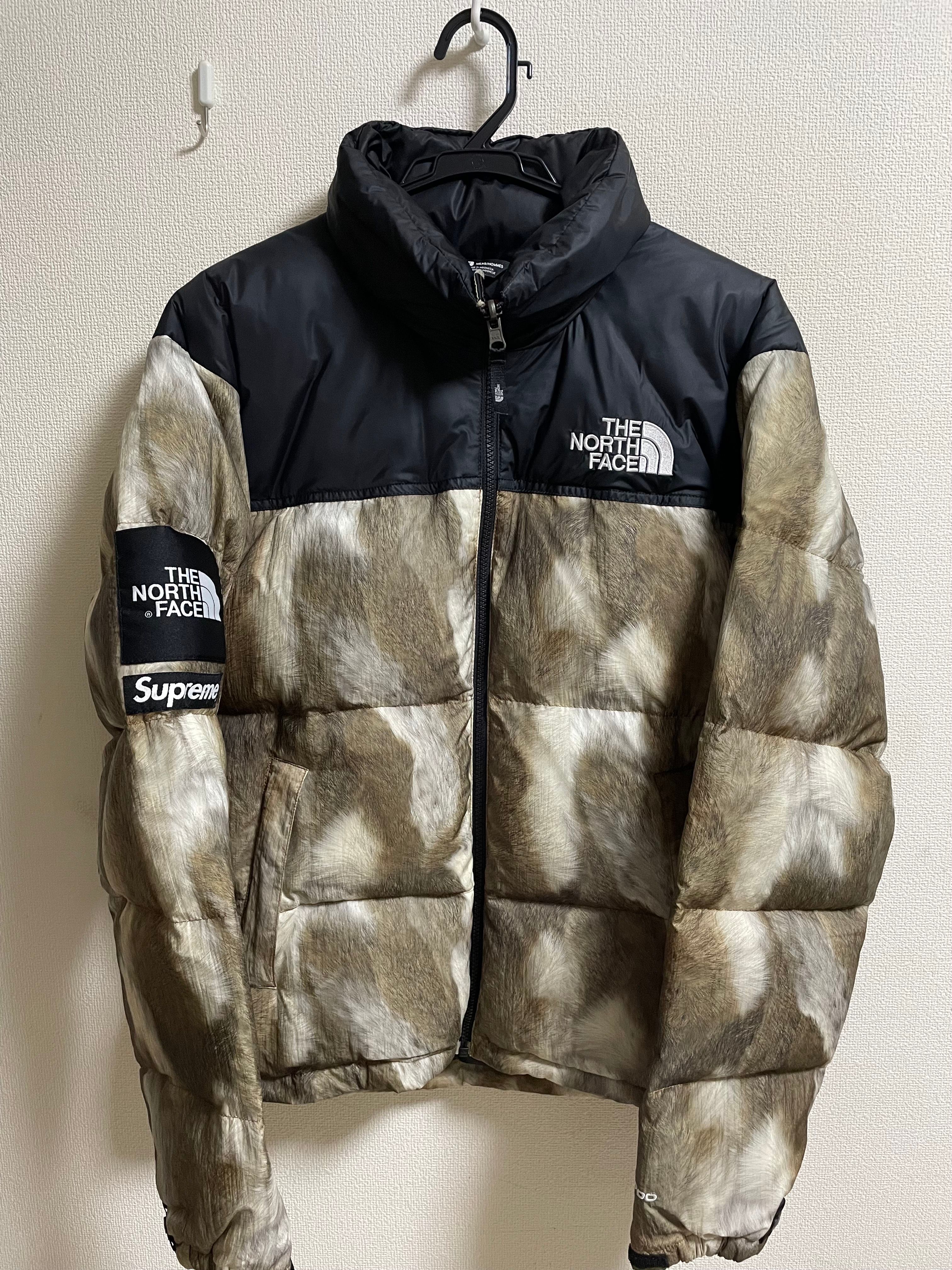 Supreme x The North Face Fur Print Nuptse Jacket "Brown"