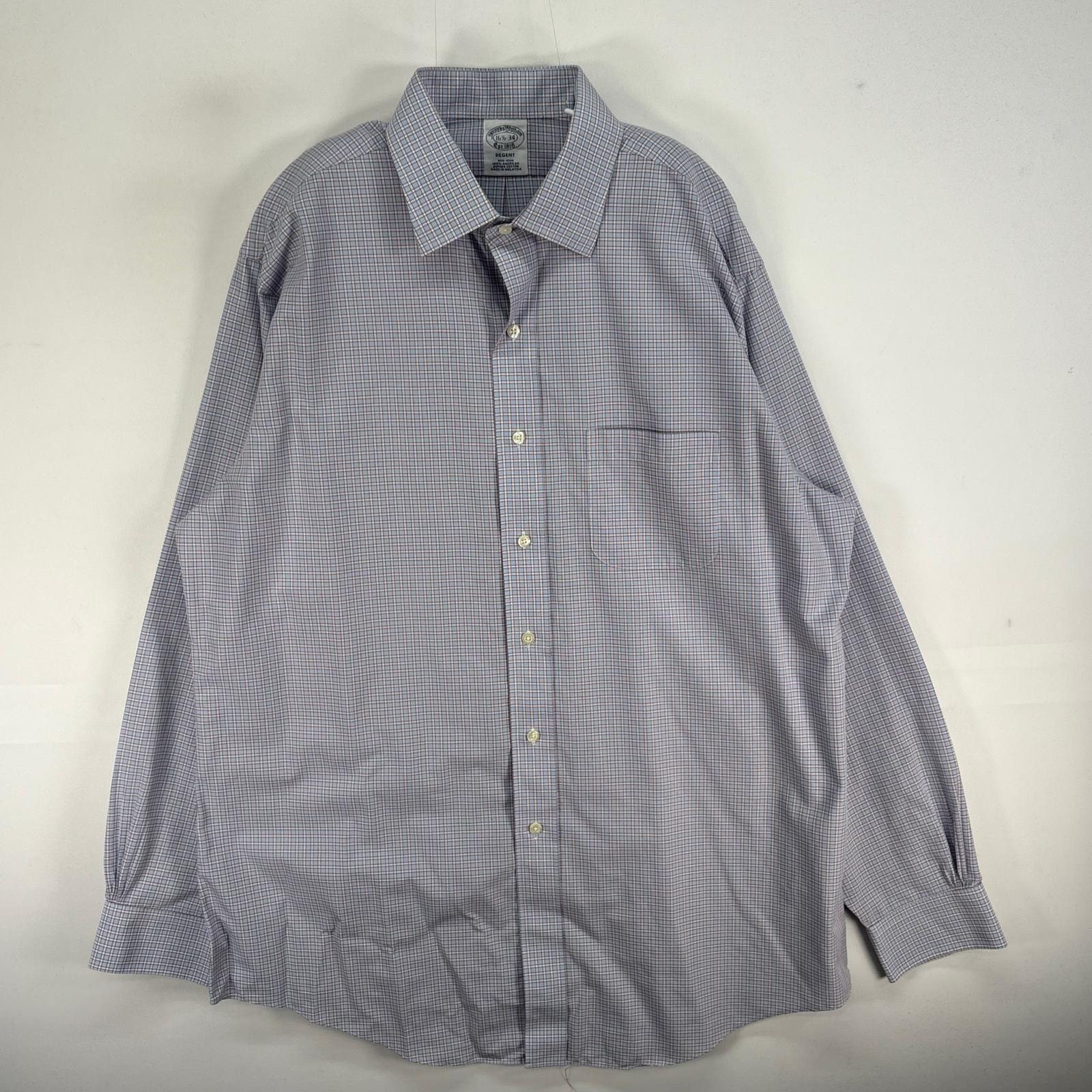 古着 ブルックスブラザーズ Brooks Brothers 長袖シャツ チェック 胸ポケ REGENT L ブルー系 マルチカラー メンズ