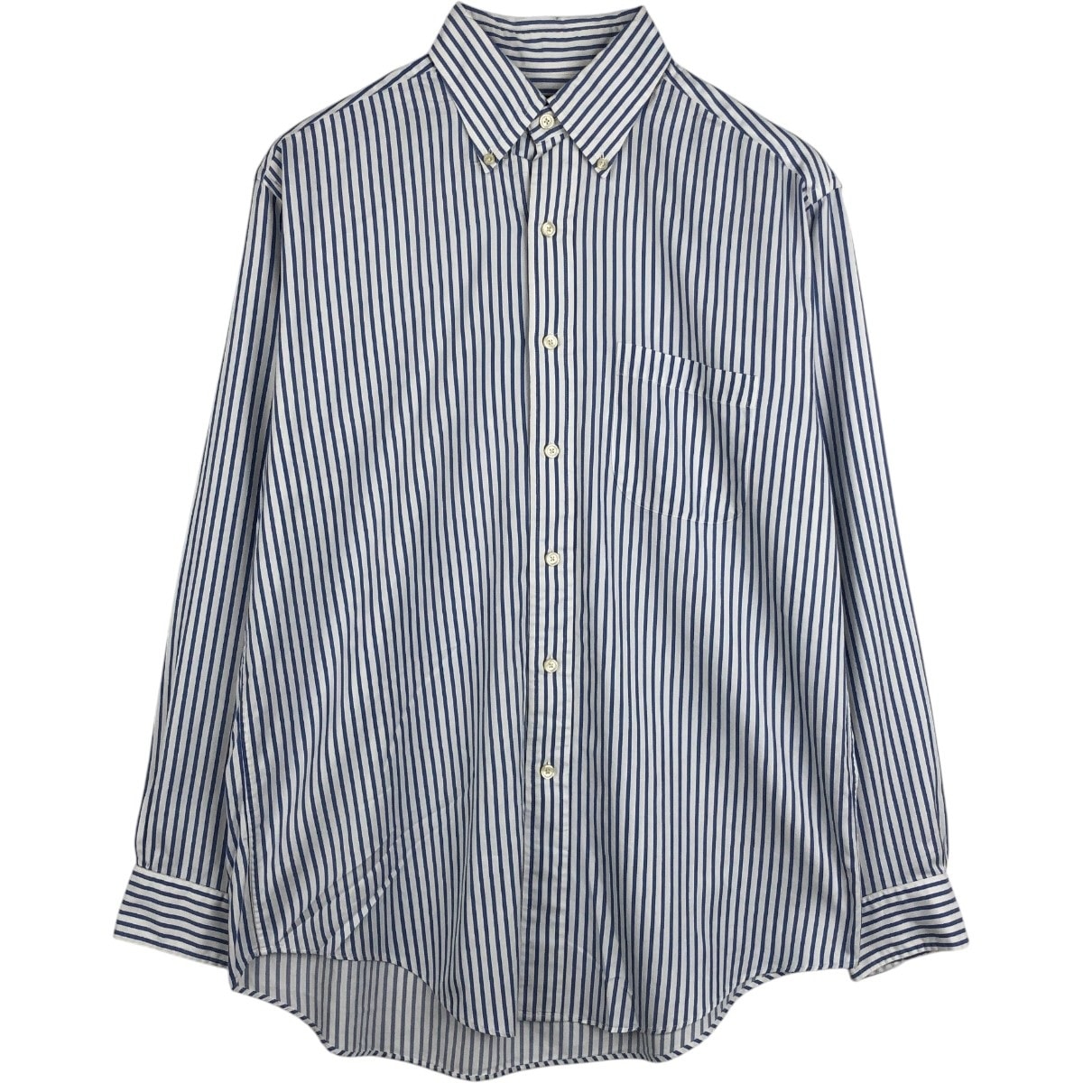 古着 ブルックスブラザーズ Brooks Brothers 半袖 ボタンダウン ストライプシャツ メンズM相当/eaa677013