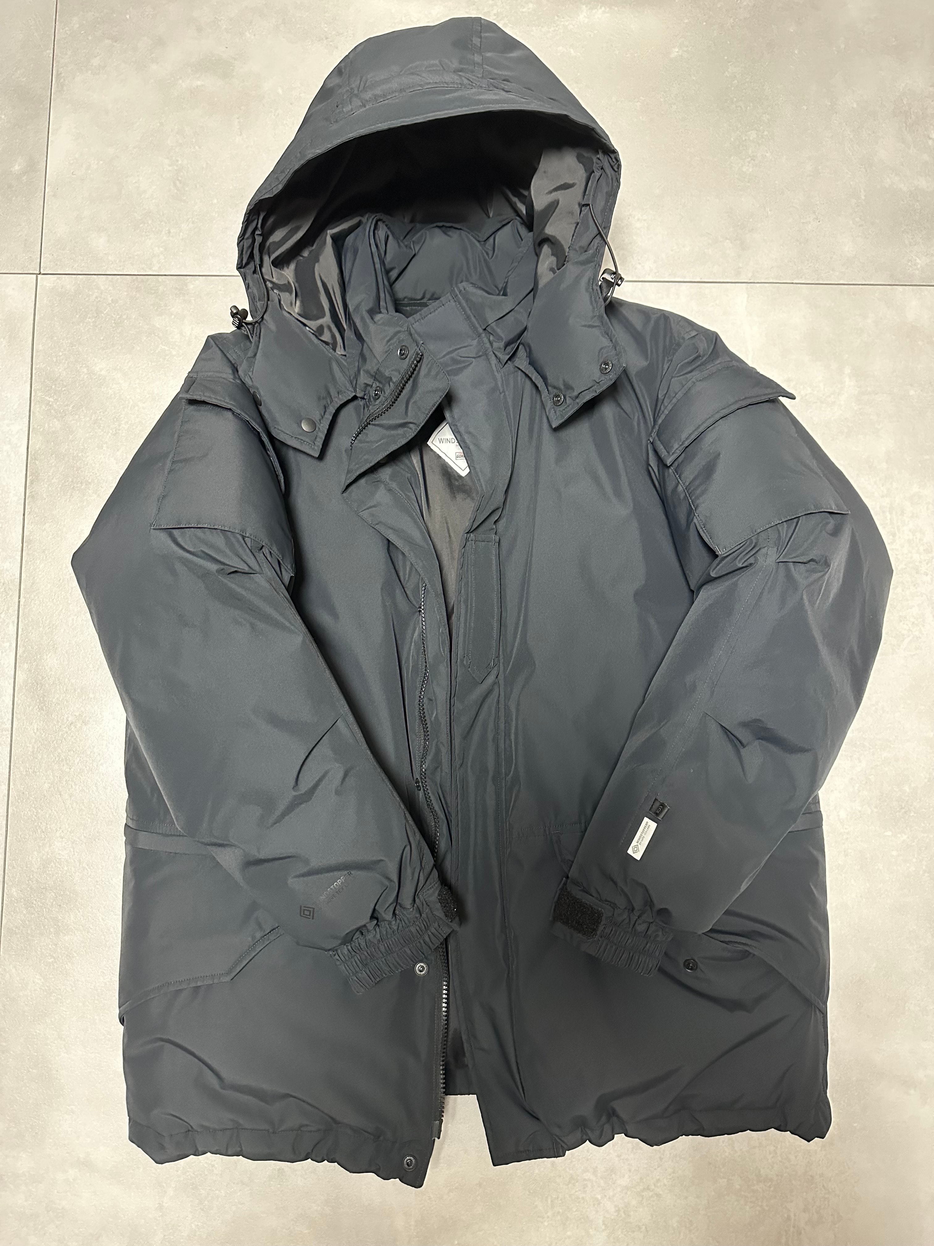 DAIWA PIER39 Gore-Tex Windstopper Tech Mil Ecwcs Down Parka "Black"