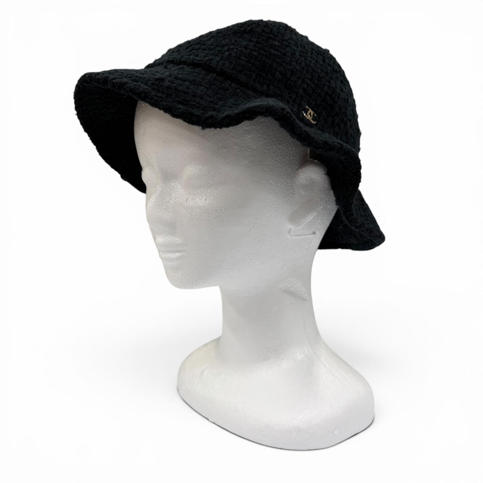美品 シャネル ハット ブラック レディース M 22B AA8560