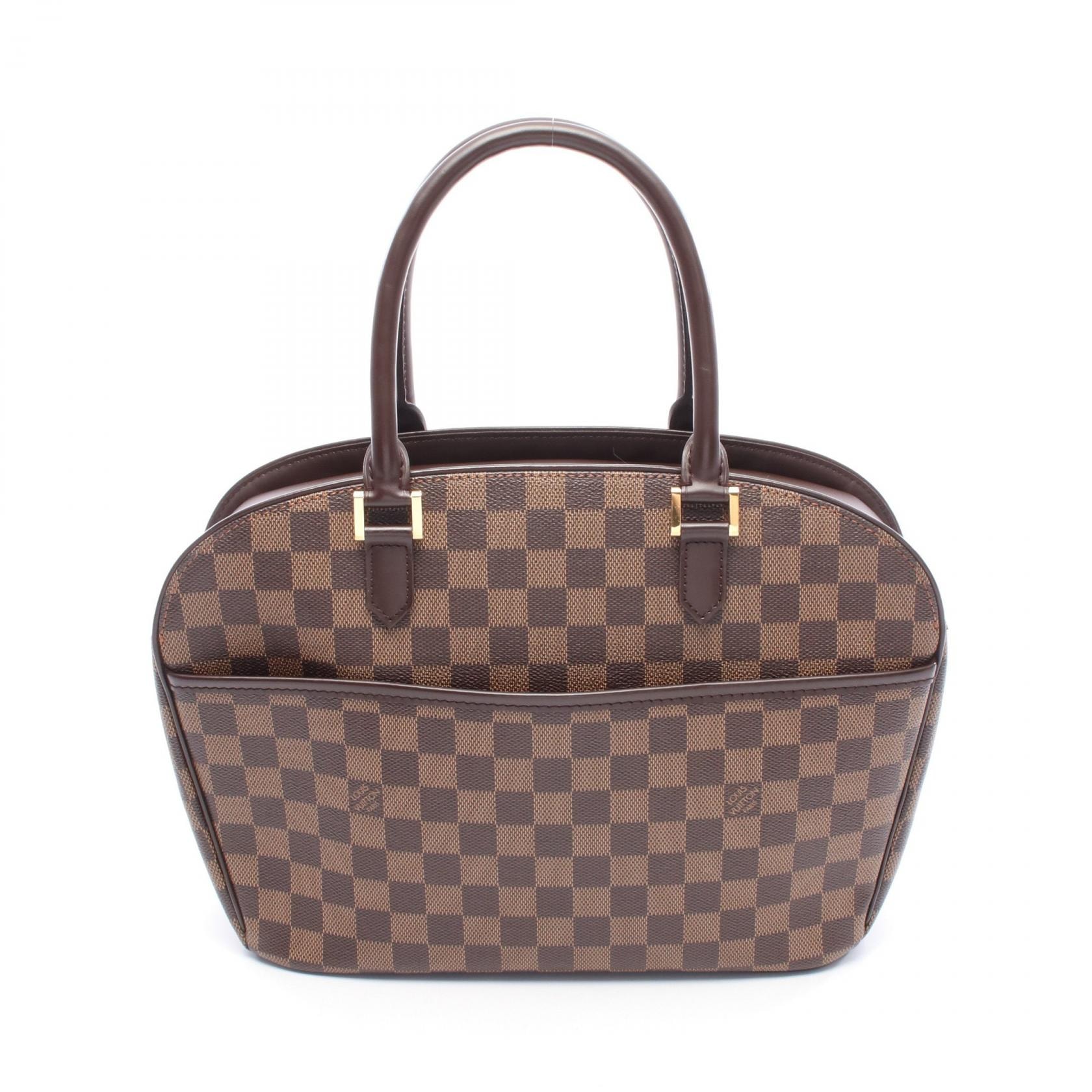ルイ・ヴィトン LOUIS VUITTON サリア オリゾンタル ハンドバッグ バッグ PVCコーティングキャンバス レザー ダミエ エベヌ レディース ブラウン系 N51282 【中古】