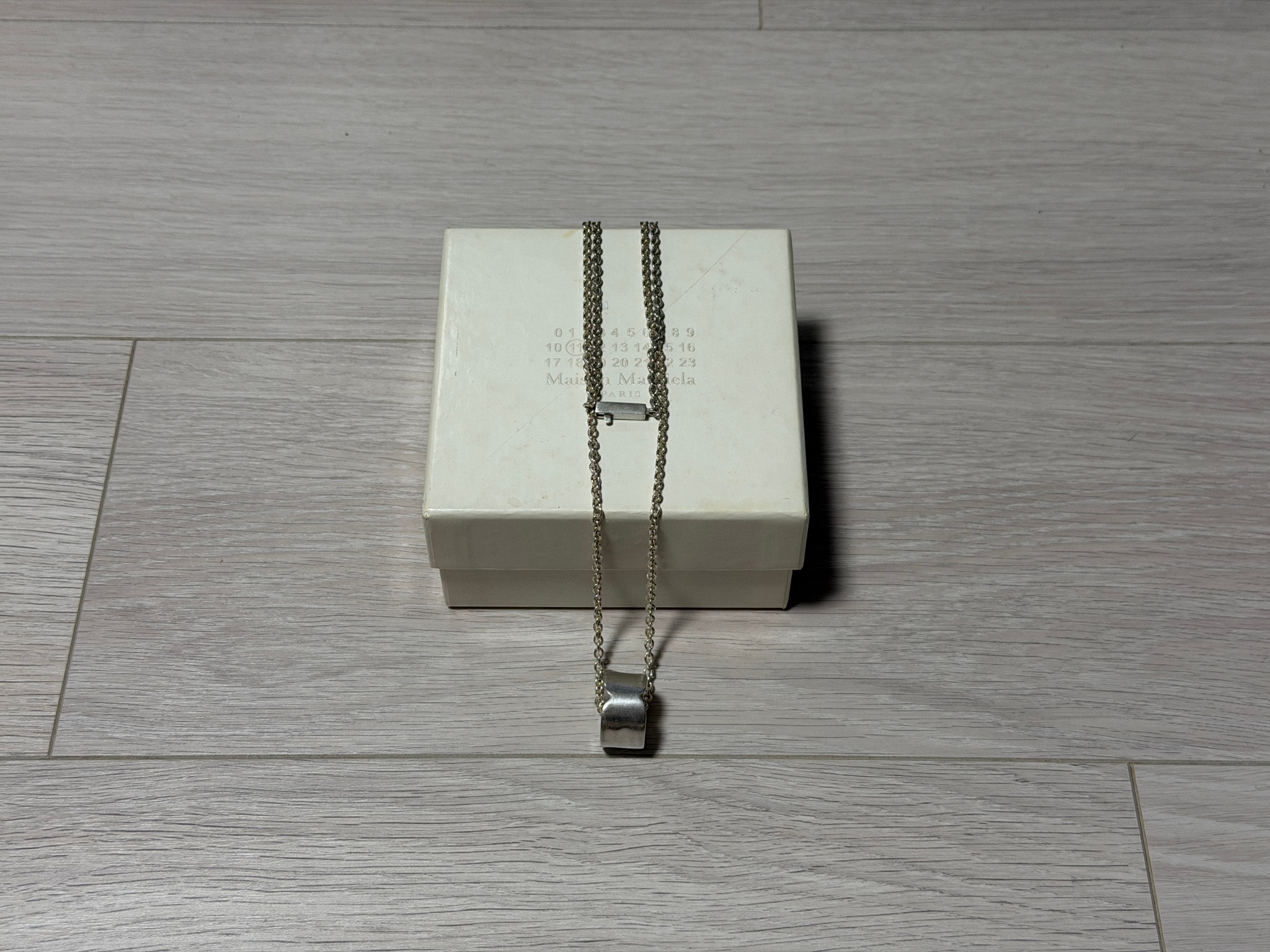 Maison Margiela 2016AW Line 11 S35UU0149 925 Silver Ring Necklace ネックレス リング ジョンガリアーノ Made in Italy