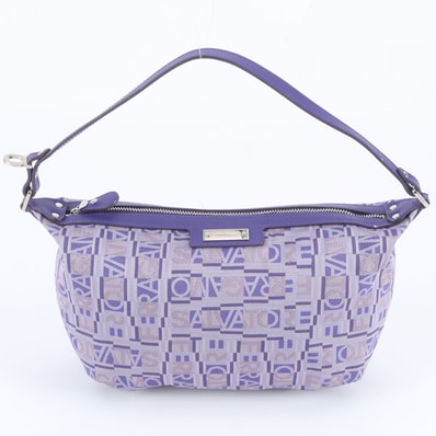 ■美品 サルヴァトーレフェラガモ ロゴパターンハンドバッグ