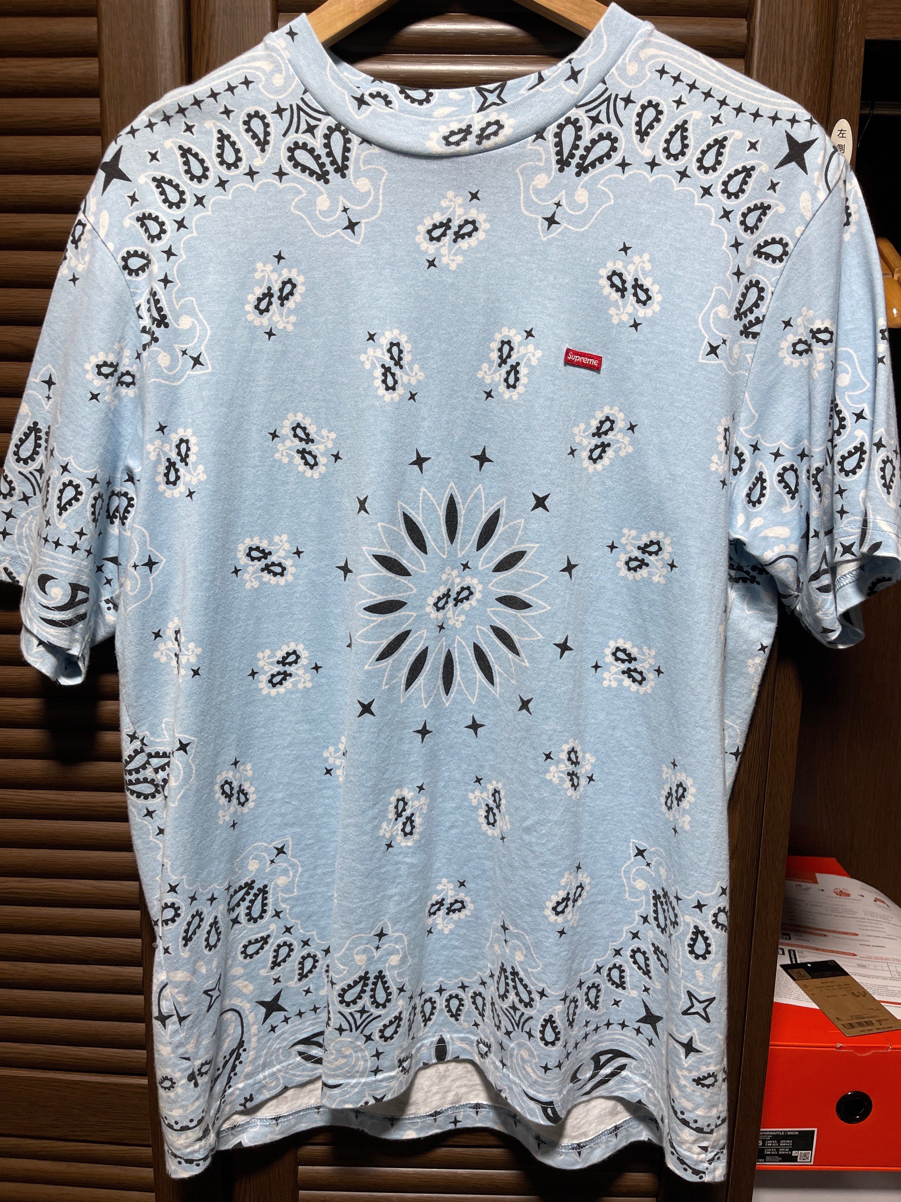 Supreme Small Box Tee "Bandana Blue"(21SS)