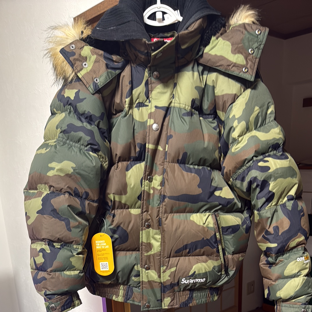 Supreme Facemask 700-Fill Down Puffer Jacket "Woodland Camo"