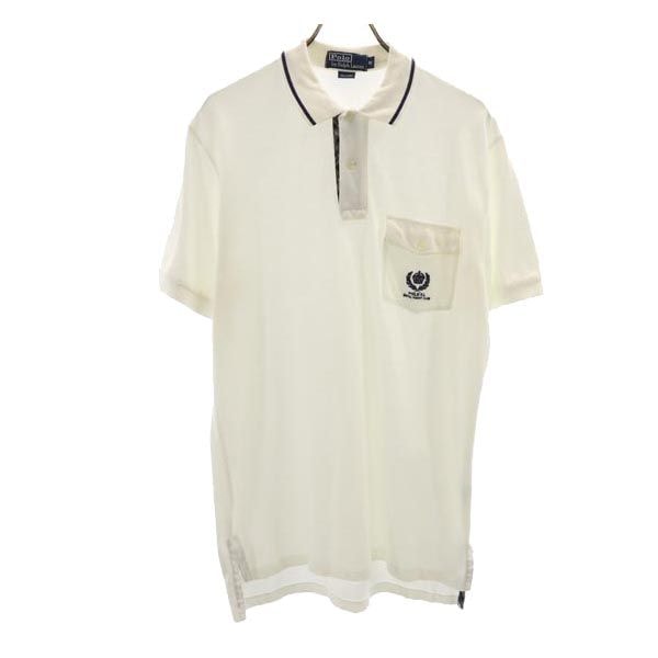 Polo by Ralph Lauren ポロバイラルフローレン 半袖 ポロシャツ M ホワイト系 鹿の子