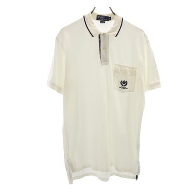Polo by Ralph Lauren ポロバイラルフローレン 半袖 ポロシャツ M ホワイト系 鹿の子