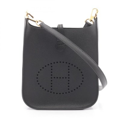 エルメス HERMES エヴリン セリエ 16 ショルダーバッグ バッグ ヴォーエプソン ヴォーエプソン W刻印(2024年製造) レディース ブラック系 【中古】