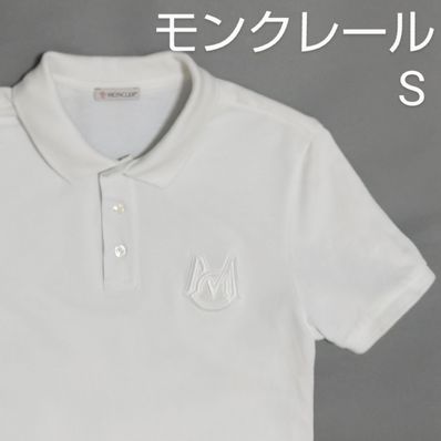 MONCLER ホワイト ポロシャツ