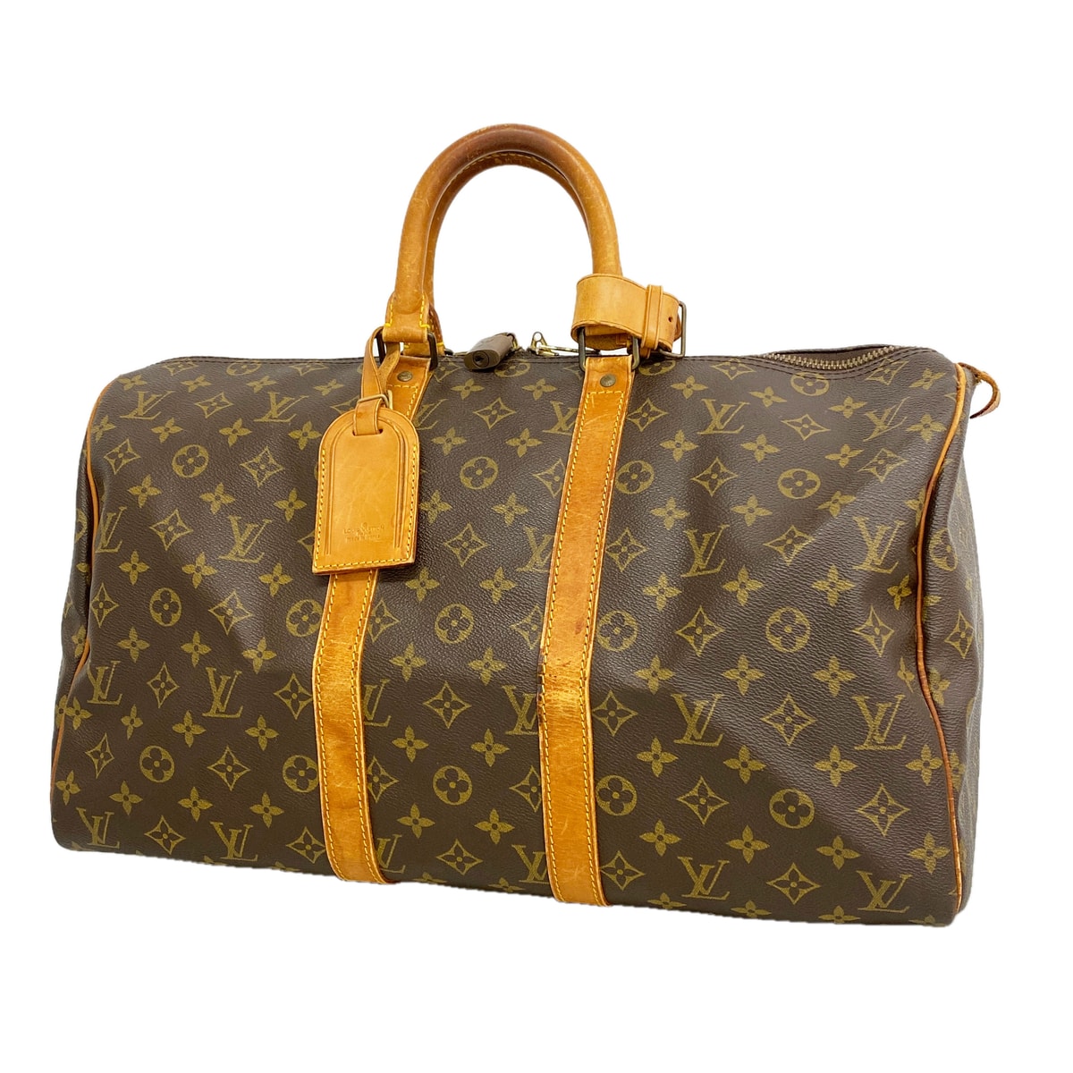【6ia0256】ルイヴィトン ボストンバッグ モノグラム キーポル45 M41428 ブラウン【中古】メンズ レディース ユニセックス