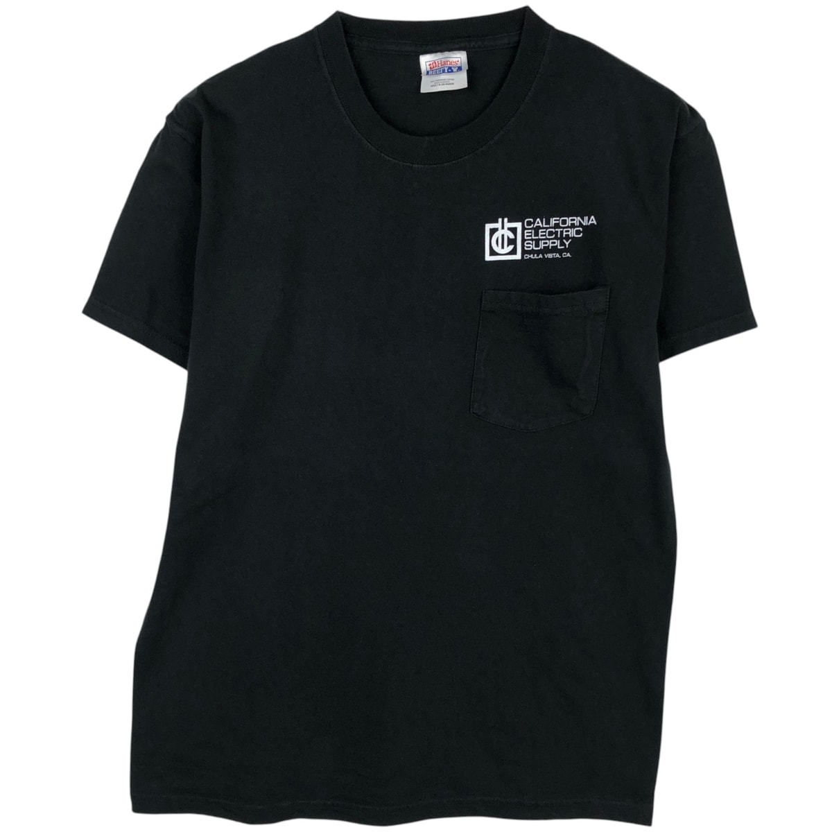 古着 90~00年代 ヘインズ Hanes BEEFY-T CALIFORNIA ELECTRIC SUPPLY アドバタイジングTシャツ メンズM相当/eaa623328