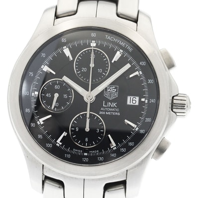 タグホイヤー リンク クロノグラフ デイト CJF2110 メンズ 【中古】