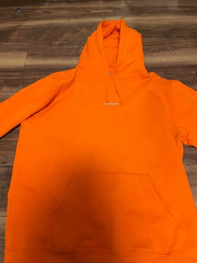 Supreme Trademark Hooded Sweatshirt "Orange"