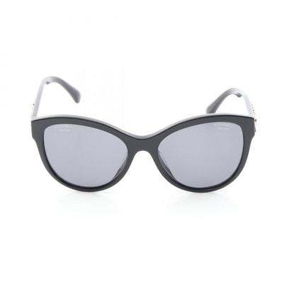 シャネル CHANEL ロゴ サングラス 衣料品 プラスチック レディース ブラック系 【中古】