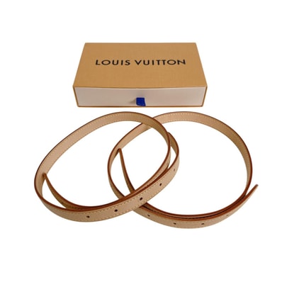 ルイヴィトン LOUIS VUITTON 2本 ヌメ革 ショルダーストラップ