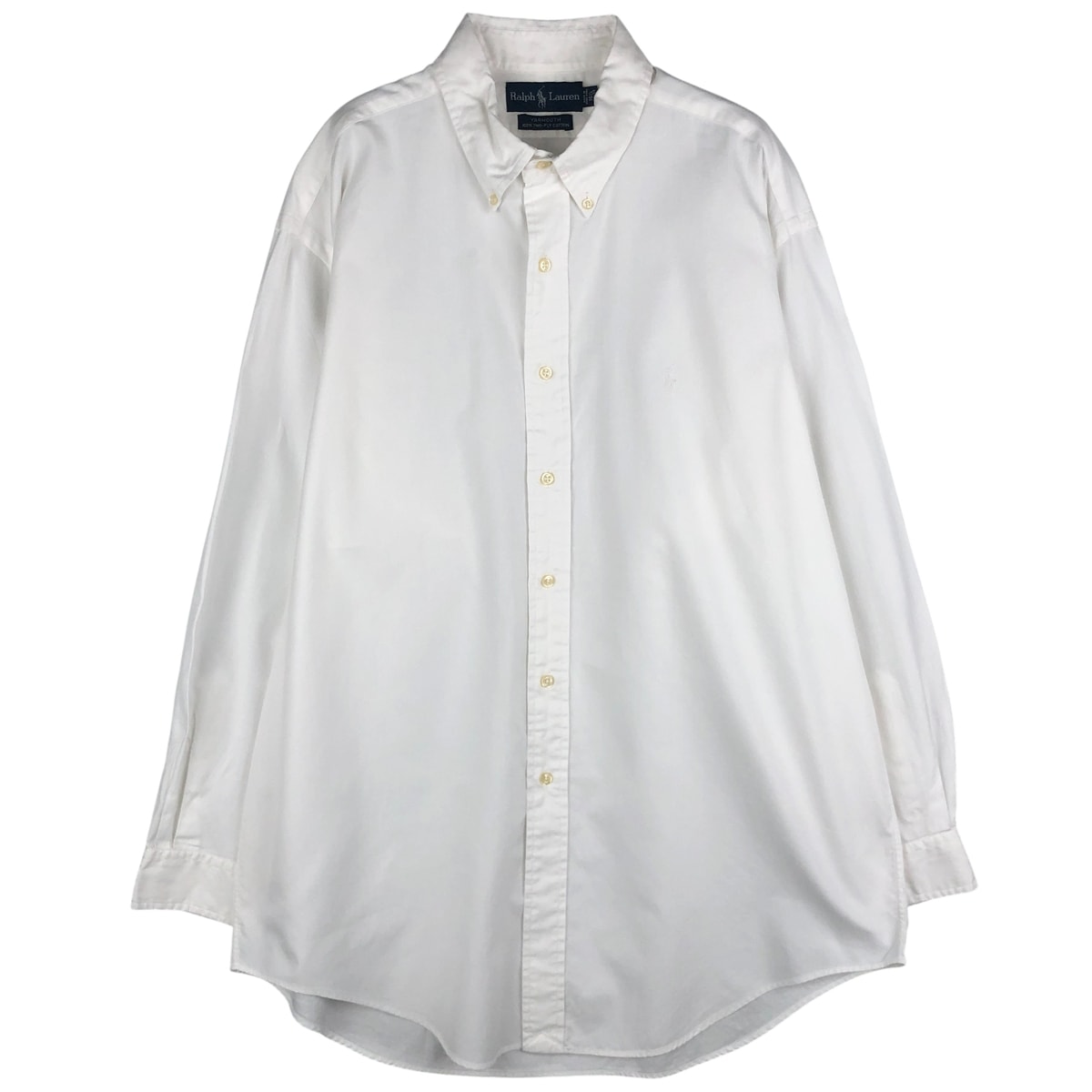 古着 ラルフローレン Ralph Lauren YARMOOTH 長袖 ボタンダウンシャツ メンズL相当/eaa458872