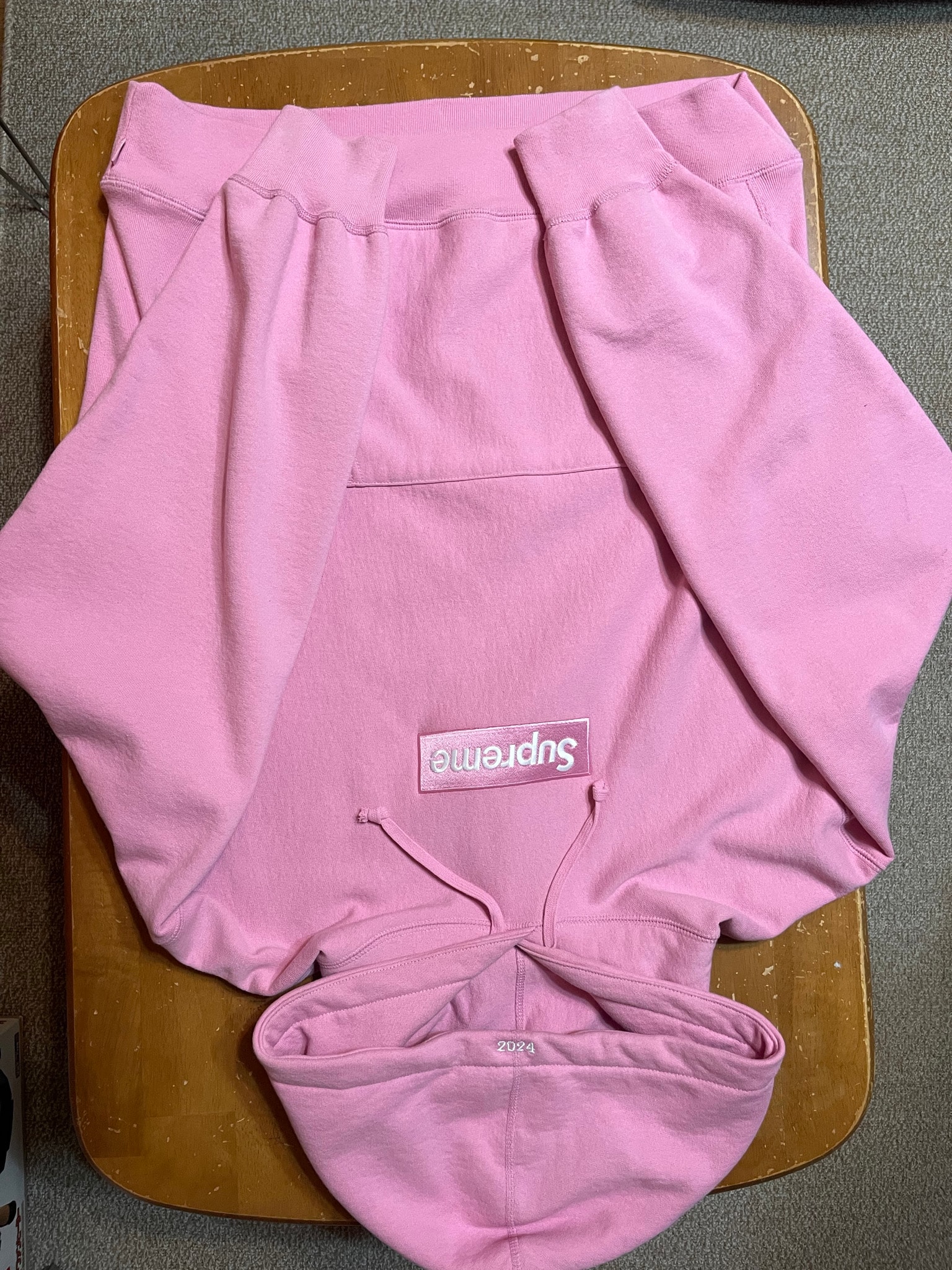 Supreme Box Logo Hooded Sweatshirt "Pink" (24FW)