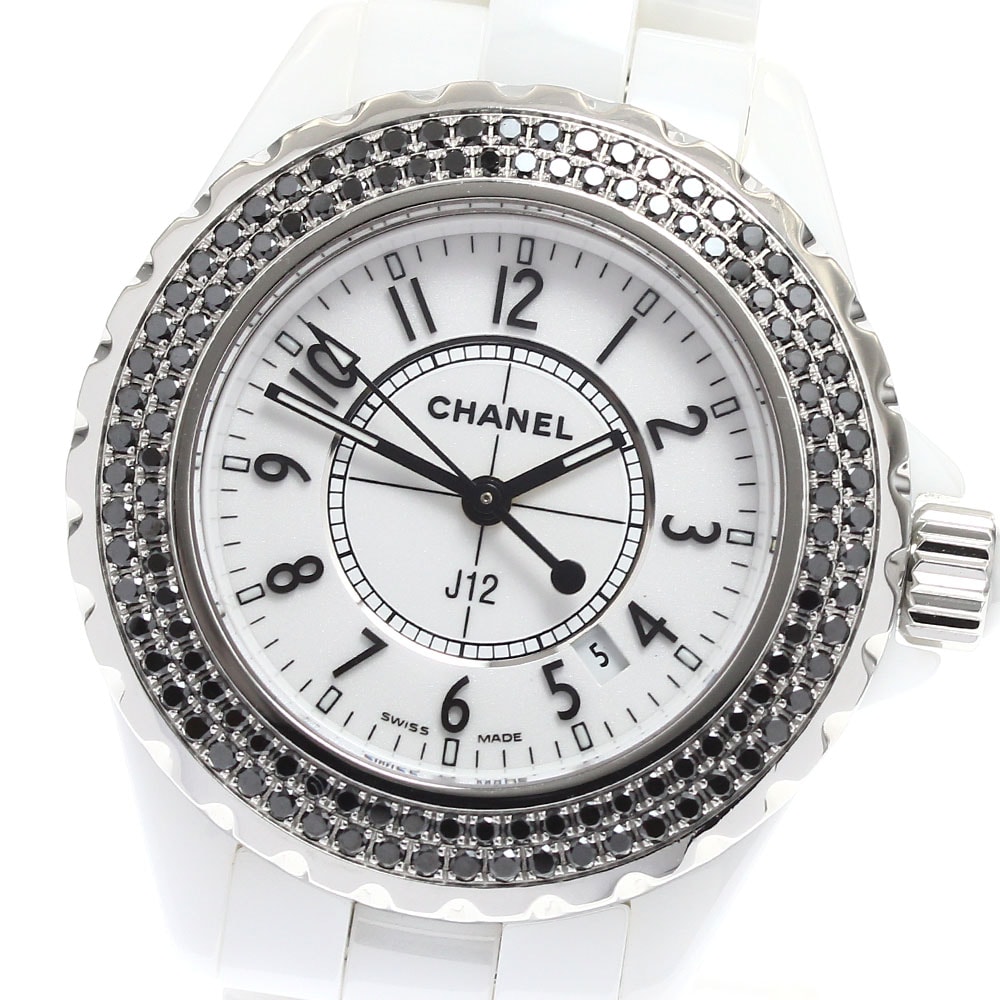 シャネル J12 白セラミック H1630 レディース 【中古】