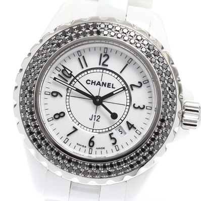 シャネル J12 白セラミック H1630 レディース 【中古】
