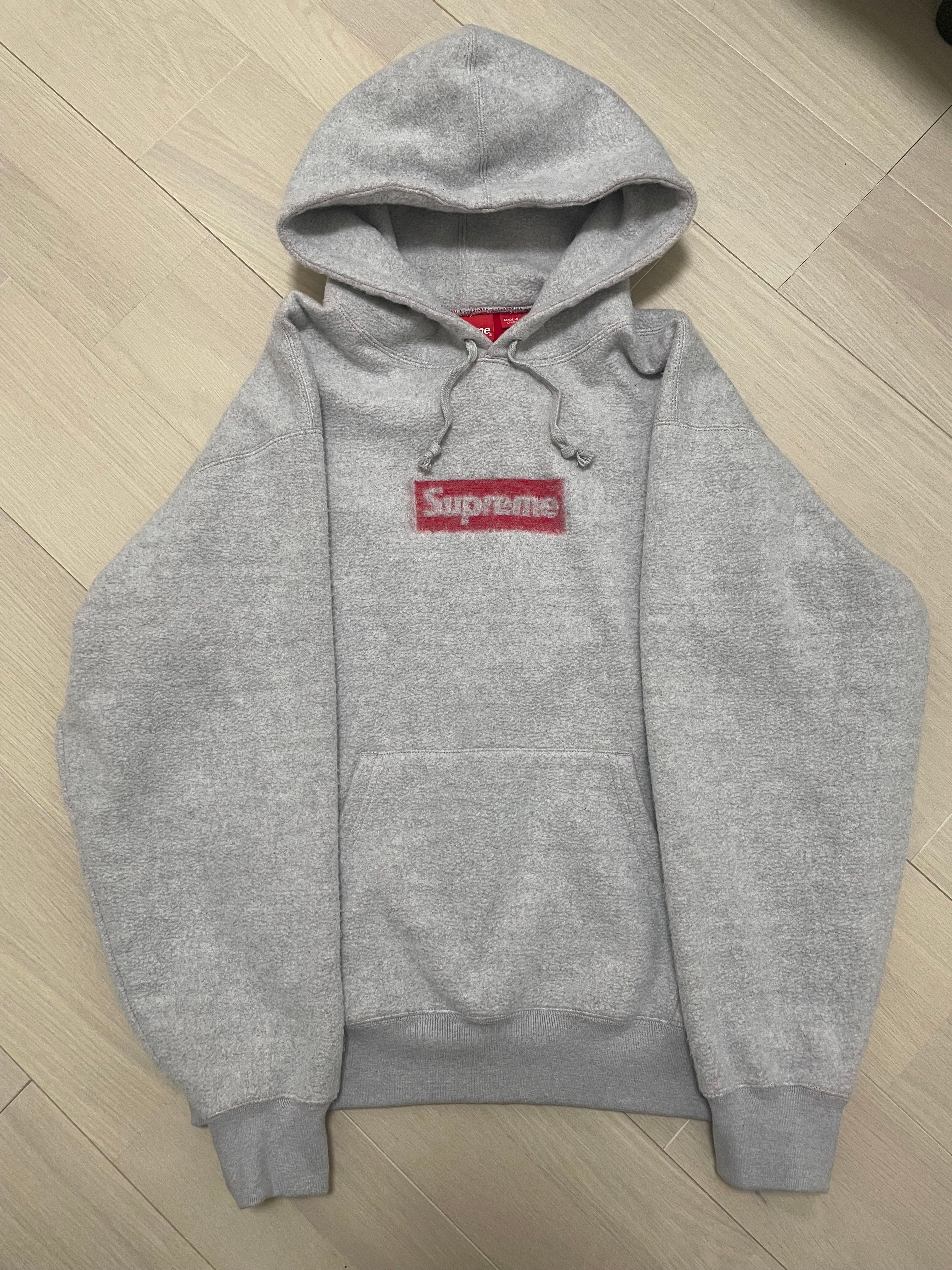 Supreme Inside Out Box Logo Hooded Sweatshirt "Heather Grey"