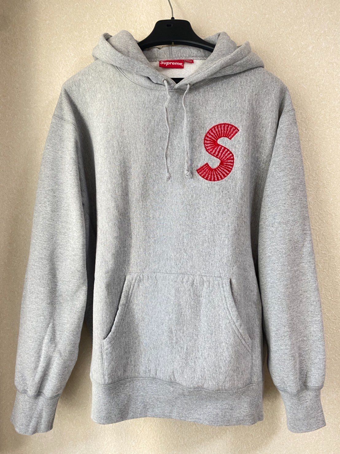 Supreme S Logo Hooded Sweatshirt "Heather Grey" (20FW)