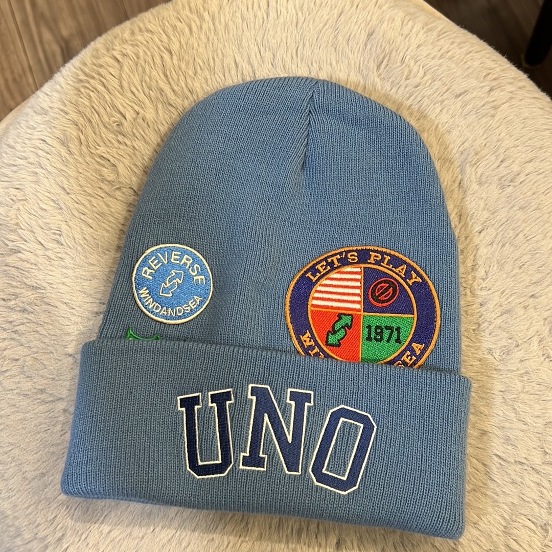 WIND AND SEA x UNO Knit Cap "Blue"