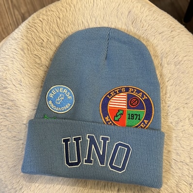 WIND AND SEA x UNO Knit Cap "Blue"