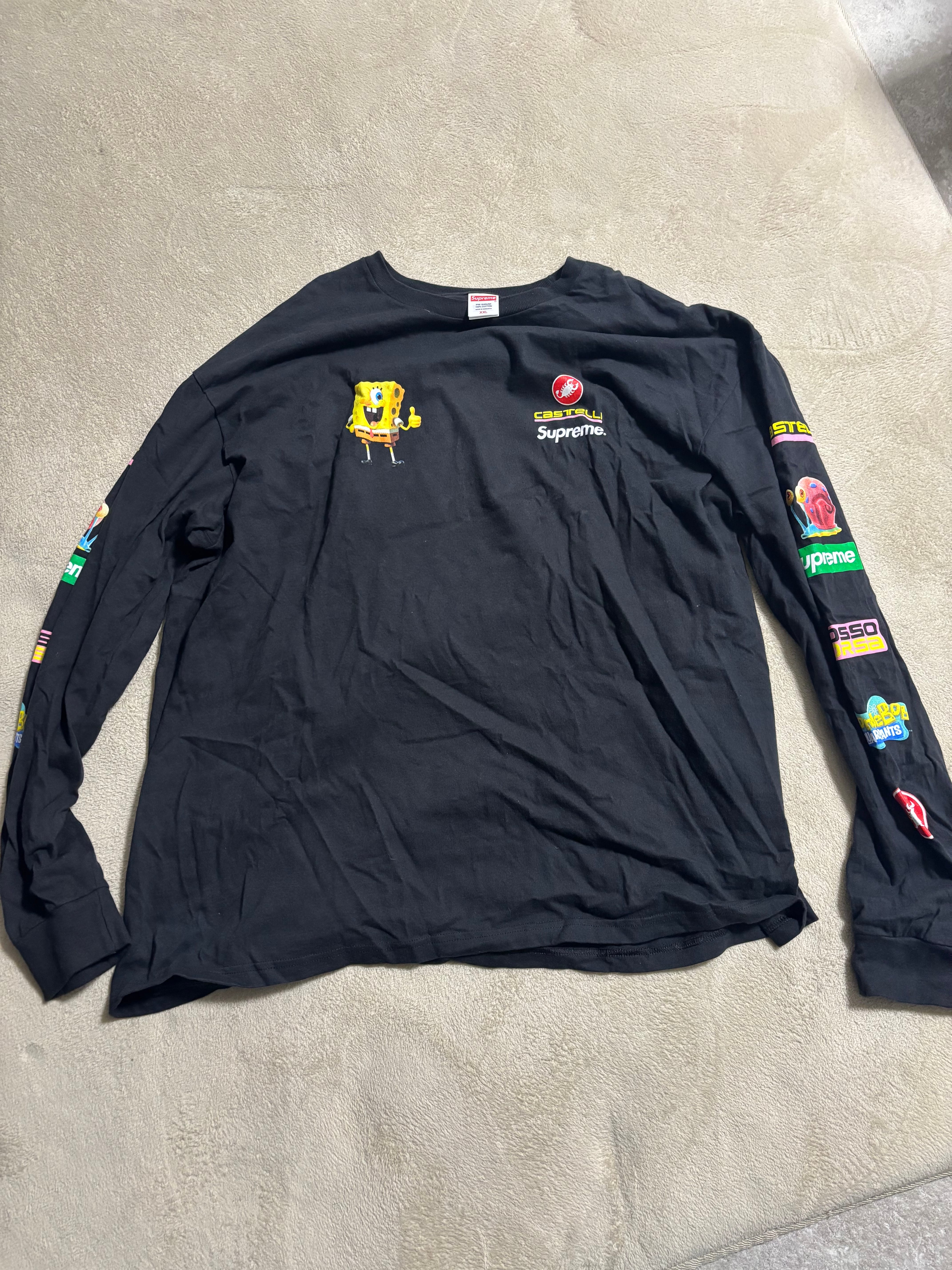 Supreme x SpongeBob Castelli Racing L/S Tee 