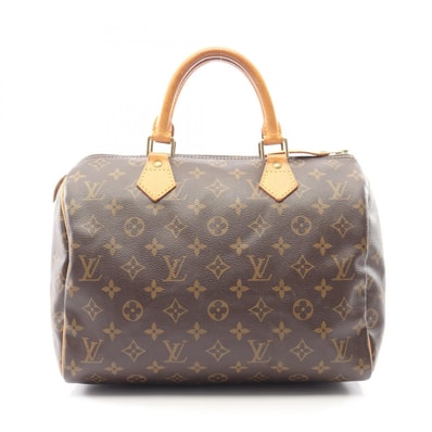 ルイ・ヴィトン LOUIS VUITTON スピーディ30 ハンドバッグ バッグ PVCコーティングキャンバス レザー モノグラム レディース ブラウン系 M41526 【中古】