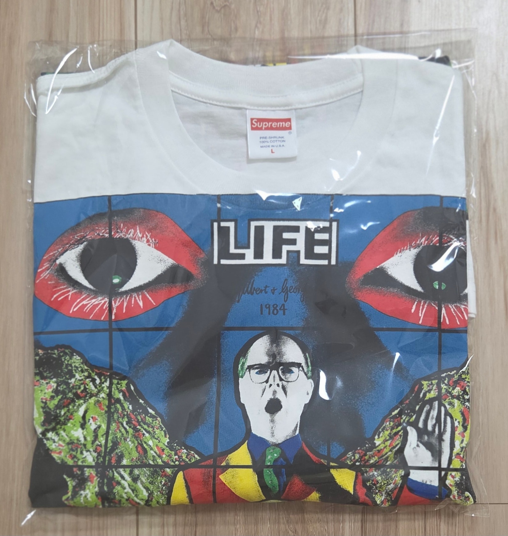 Supreme Gilbert & George LIFE Tee "White"
